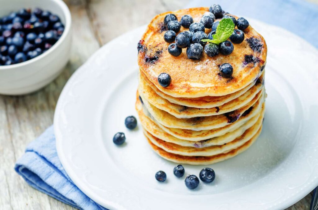 Pancake ai Mirtilli