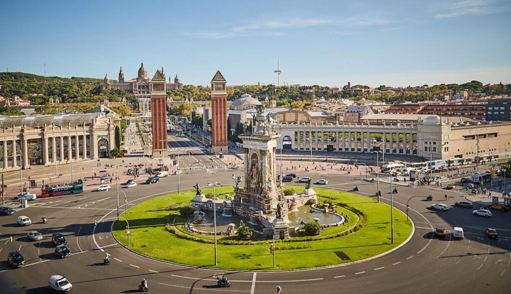 Plaça d'Espanya e Fontana Magica
